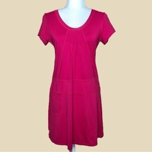 Lole Women's Bright Pink Short Sleeve UPF 50+ Athletic Dress Size Medium